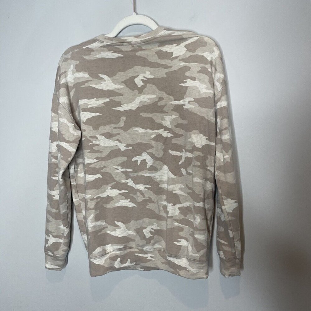 Athleta Coaster Luxe Sweatshirt Camo Tan Size XS - Picture 9 of 9